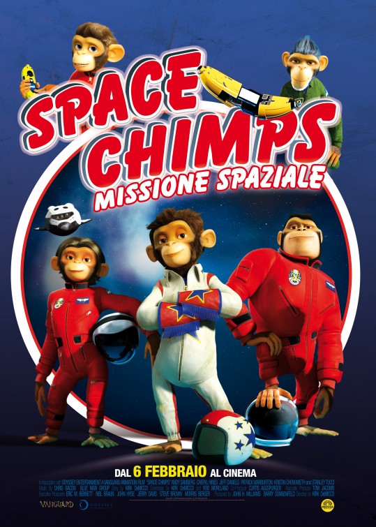 1000 piece jigsaw puzzle for the movie poster: Space Chimps (2008) ver9