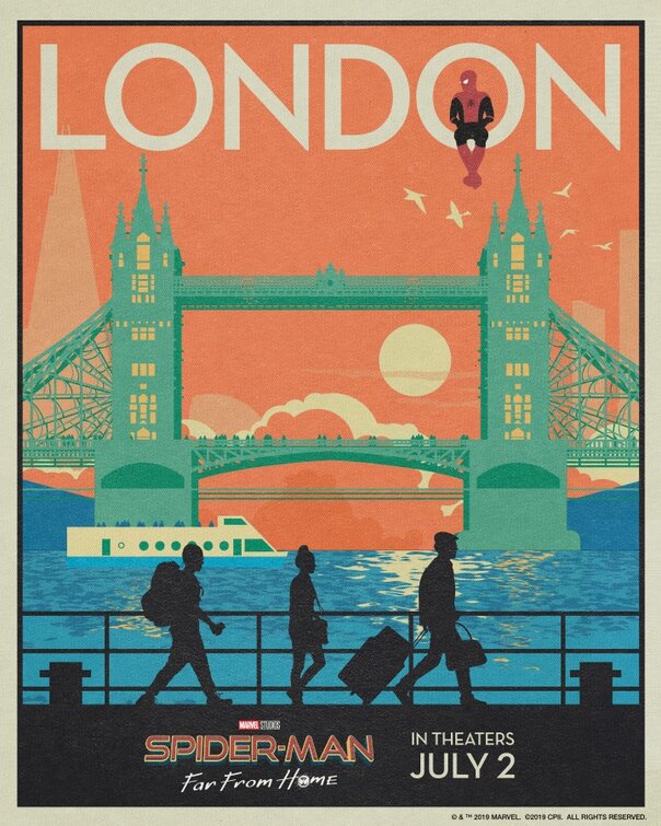 1000 piece jigsaw puzzle for the movie poster: Spider-Man: Far From Home (2019) ver29