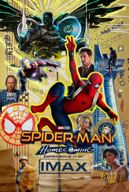 1000 piece jigsaw puzzle for the movie poster: Spider-Man: Homecoming (2017) ver13