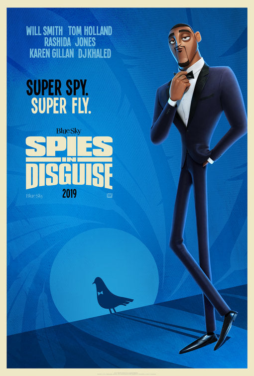 1000 piece jigsaw puzzle for the movie poster: Spies in Disguise (2019)