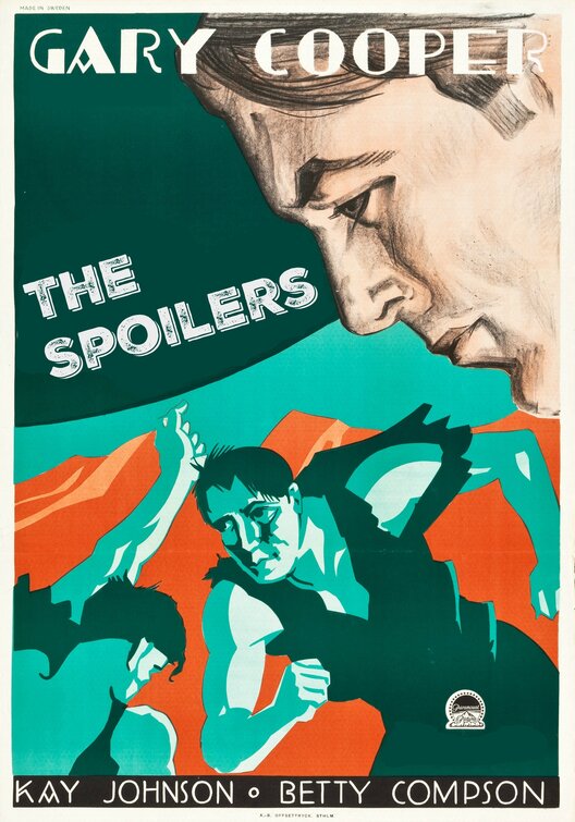 1000 piece jigsaw puzzle for the movie poster: The Spoilers (1930)
