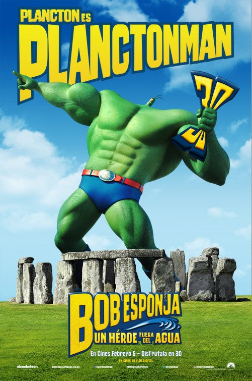 1000 piece jigsaw puzzle for the movie poster: The SpongeBob Movie: Sponge Out of Water (2015) ver11