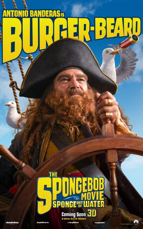 1000 piece jigsaw puzzle for the movie poster: The SpongeBob Movie: Sponge Out of Water (2015) ver12