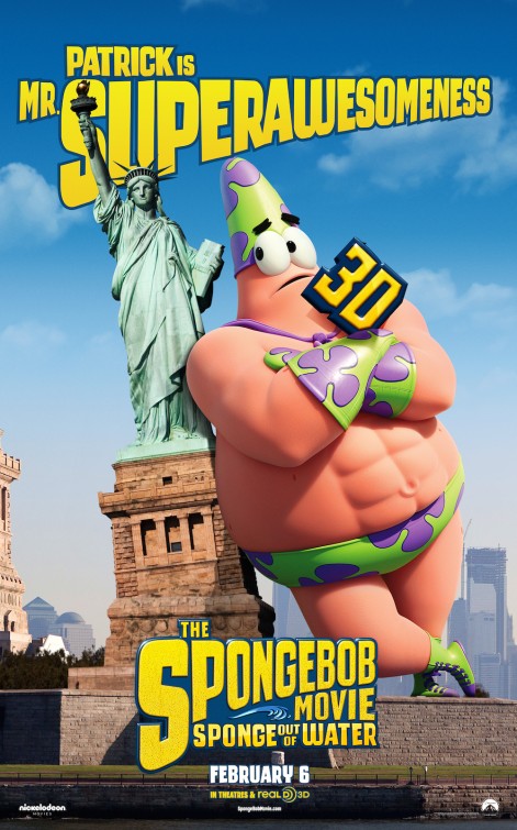 1000 piece jigsaw puzzle for the movie poster: The SpongeBob Movie: Sponge Out of Water (2015) ver6