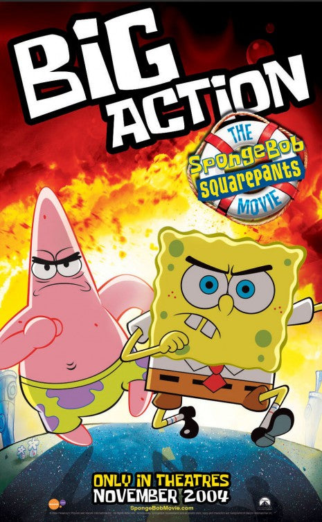 the movie poster: The SpongeBob SquarePants Movie (2004) ver2