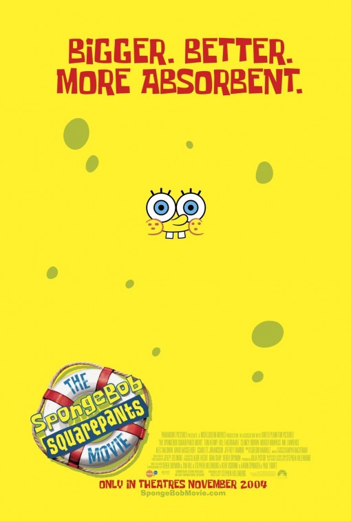 the movie poster: The SpongeBob SquarePants Movie (2004) ver7