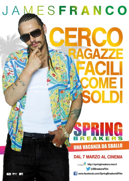 1000 piece jigsaw puzzle for the movie poster: Spring Breakers (2013) ver10