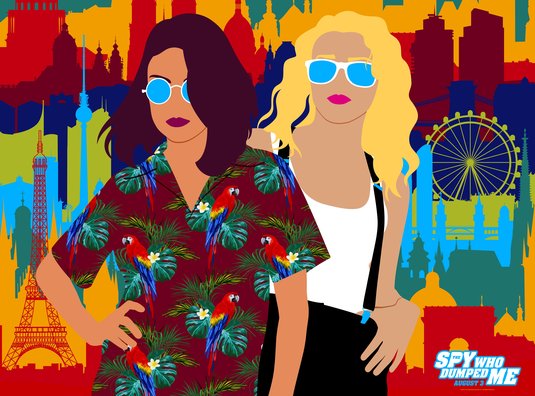 1000 piece jigsaw puzzle for the movie poster: The Spy Who Dumped Me (2018) ver17
