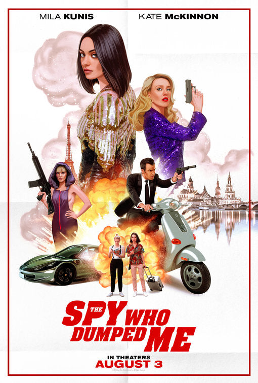 1000 piece jigsaw puzzle for the movie poster: The Spy Who Dumped Me (2018) ver19