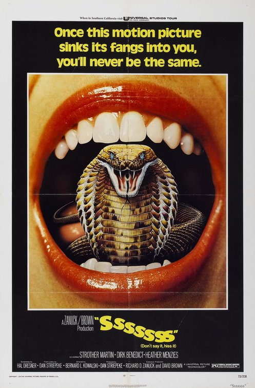 the movie poster: SSSSSSS (1973)