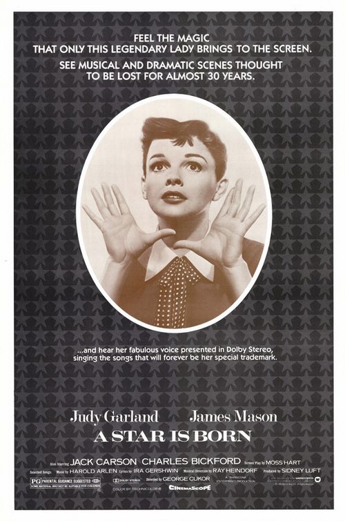 the movie poster: A Star is Born (1954)