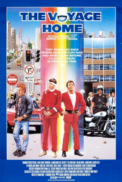 the movie poster: Star Trek IV: The Voyage Home (1986) ver2