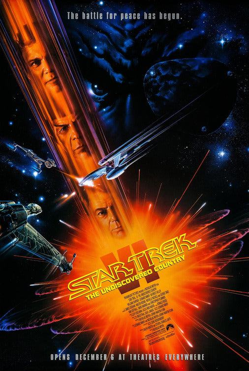 the movie poster: Star Trek VI: The Undiscovered Country (1991) ver2