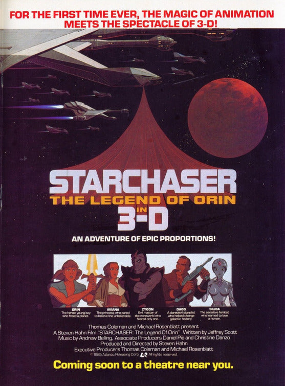 1000 piece jigsaw puzzle for the movie poster: Starchaser: The Legend of Orin (1985) ver4