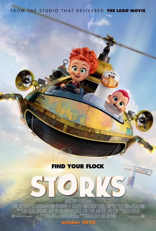 1000 piece jigsaw puzzle for the movie poster: Storks (2016) ver13