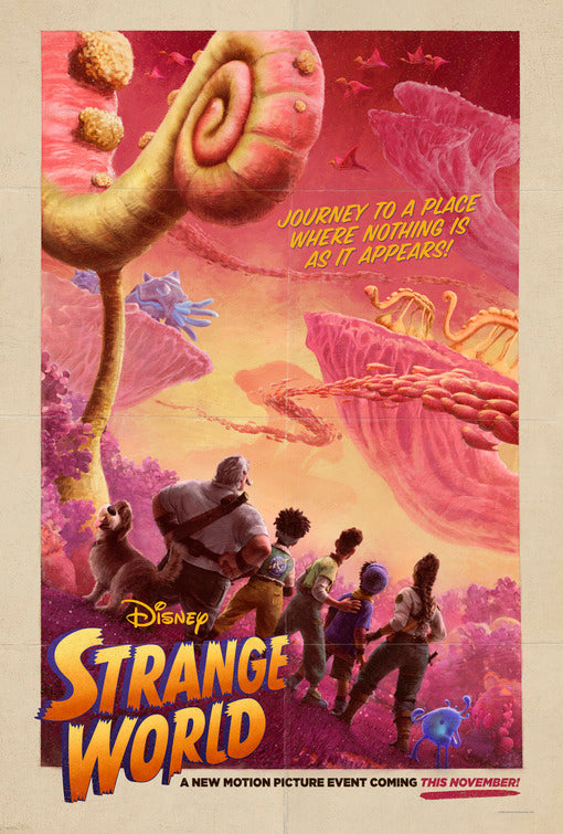 1000 piece jigsaw puzzle for the movie poster: Strange World (2022)
