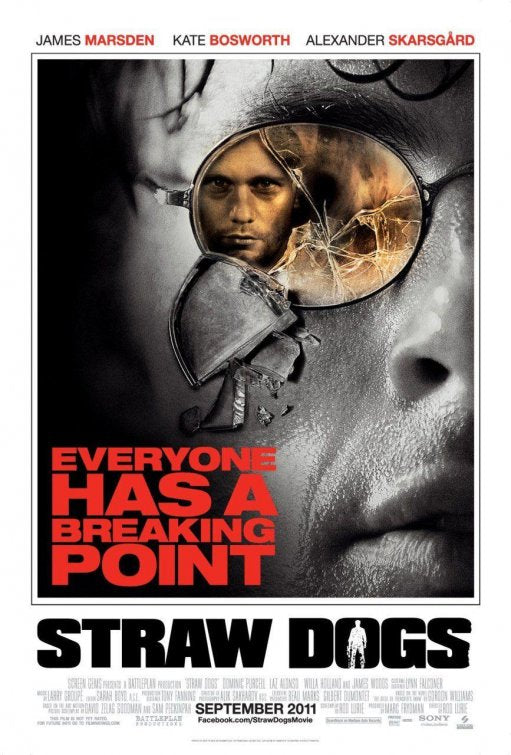 1000 piece jigsaw puzzle for the movie poster: Straw Dogs (2011)