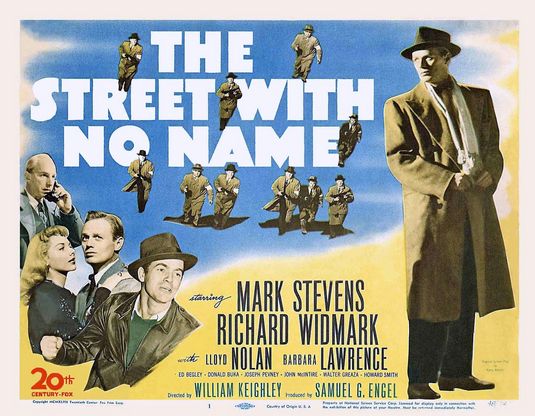 the movie poster: The Street with No Name (1948)