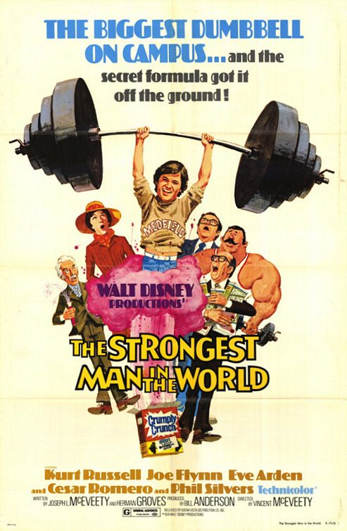 the movie poster: The Strongest Man in the World (1975)