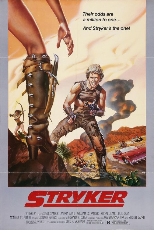 1000 piece jigsaw puzzle for the movie poster: Stryker (1983)