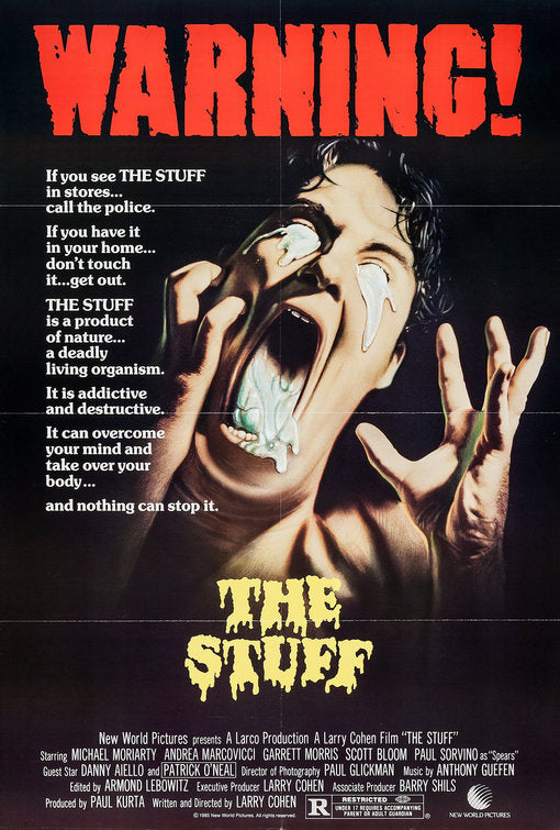 the movie poster: The Stuff (1985)