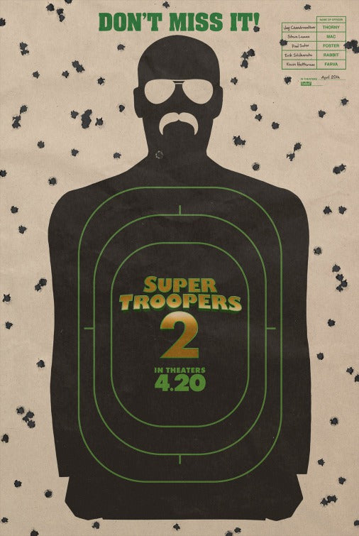 1000 piece jigsaw puzzle for the movie poster: Super Troopers 2 (2018)