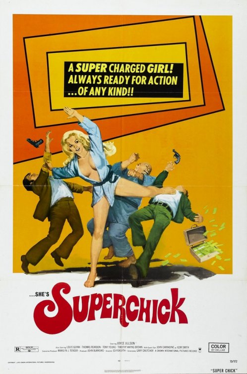 1000 piece jigsaw puzzle for the movie poster: Superchick (1973)