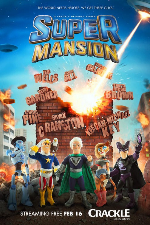 1000 piece jigsaw puzzle for tv poster: Supermansion, ver12