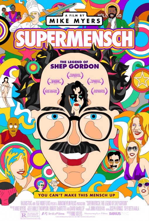 1000 piece jigsaw puzzle for the movie poster: Supermensch: The Legend of Shep Gordon (2014)