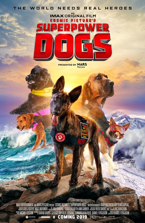 1000 piece jigsaw puzzle for the movie poster: Superpower Dogs (2019)