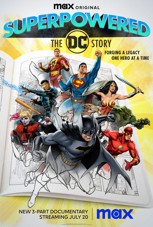1000 piece jigsaw puzzle for tv poster: Superpowered: The DC Story