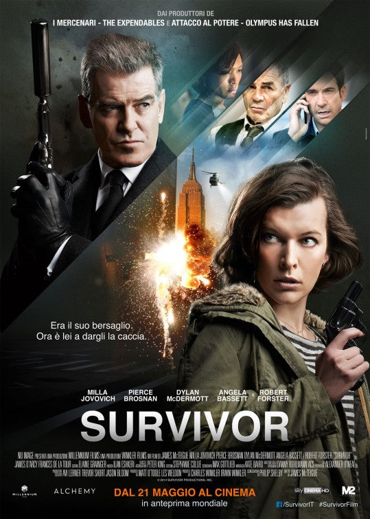 1000 piece jigsaw puzzle for the movie poster: Survivor (2015) ver3