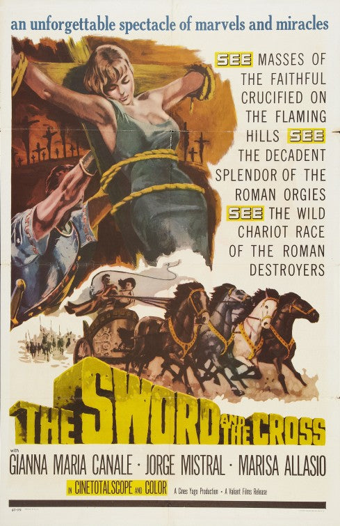 1000 piece jigsaw puzzle for the movie poster: The Sword and the Cross (1956)