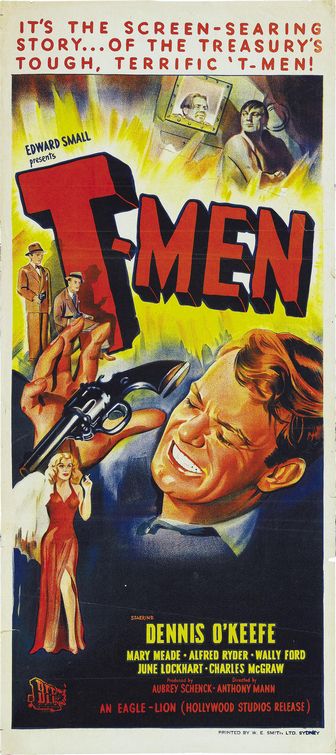 the movie poster: T-Men (1947) ver3