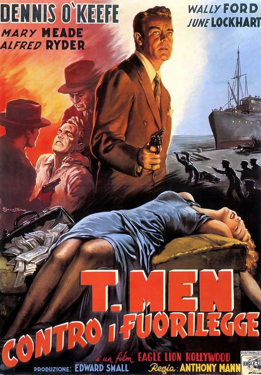 the movie poster: T-Men (1947) ver4