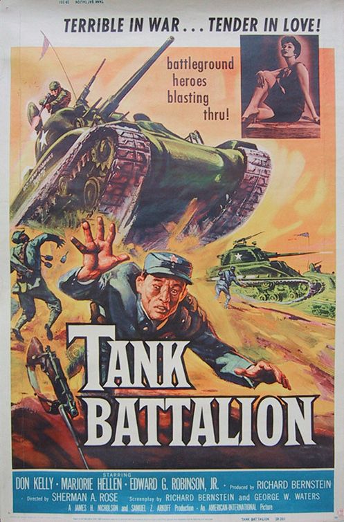 the movie poster: Tank Battalion (1958)