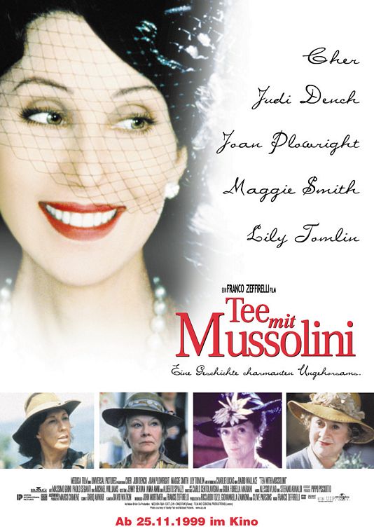 the movie poster: Tea With Mussolini (1999) ver3