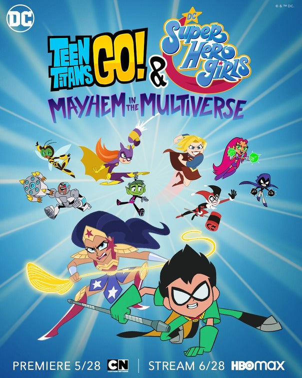 1000 piece jigsaw puzzle for tv poster: Teen Titans Go! & DC Super Hero Girls: Mayhem in the Multiverse