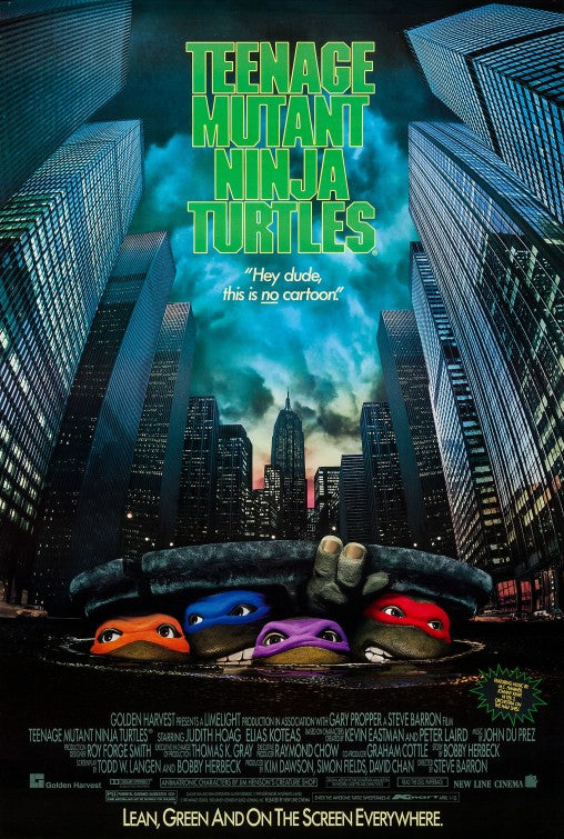 the movie poster: Teenage Mutant Ninja Turtles (1990)