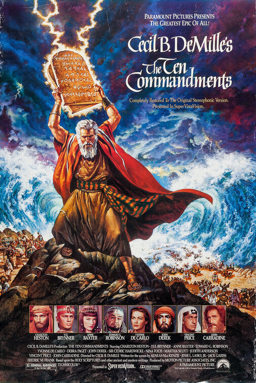 1000 piece jigsaw puzzle for the movie poster: The Ten Commandments (1956) ver5
