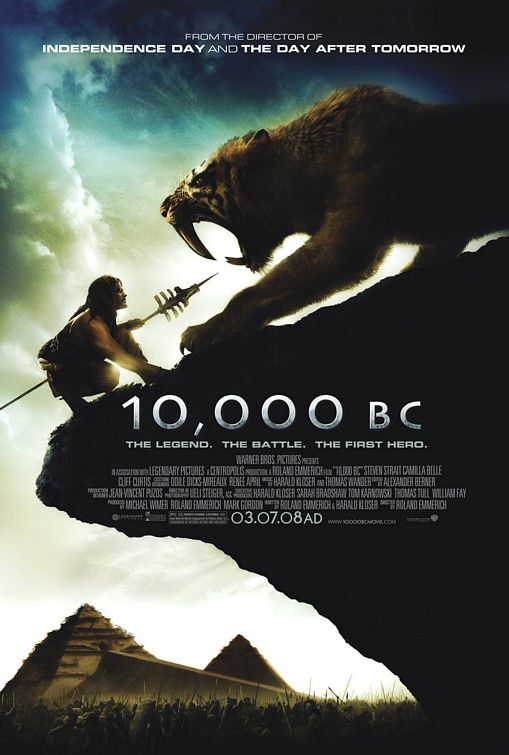 the movie poster: 10,000 B.C. (2008) ver2
