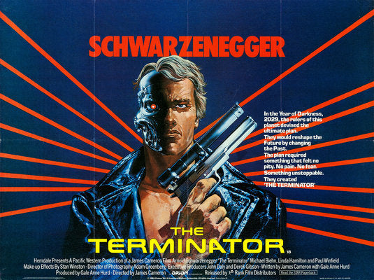the movie poster: The Terminator (1984) ver4