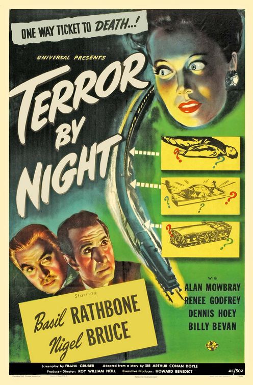 the movie poster: Terror by Night (1946)