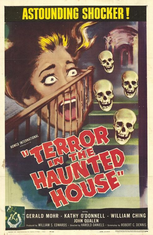 the movie poster: Terror in the Haunted House (1958)