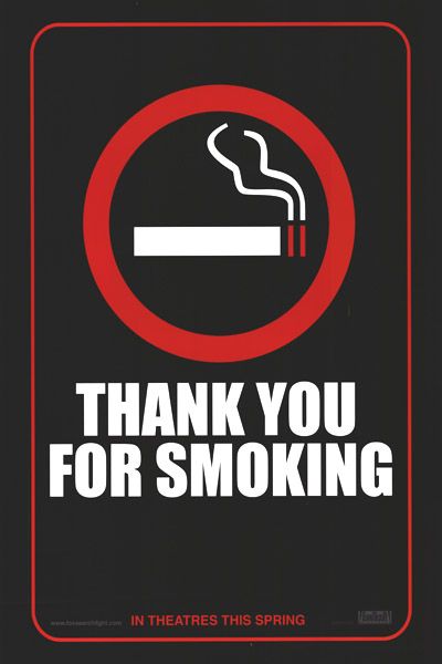 the movie poster: Thank You For Smoking (2006)