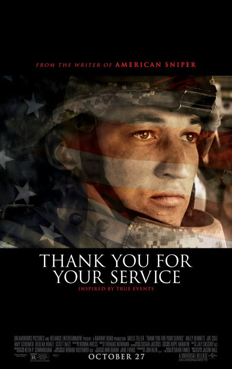 1000 piece jigsaw puzzle for the movie poster: Thank You for Your Service (2017)