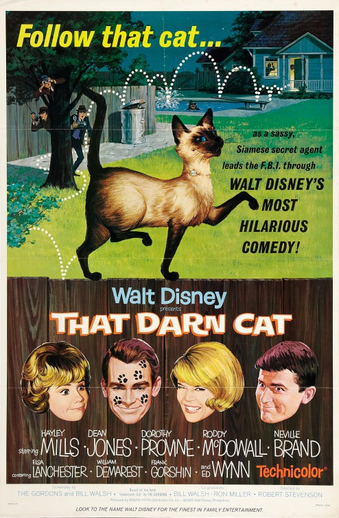 1000 piece jigsaw puzzle for the movie poster: That Darn Cat! (1965) ver2