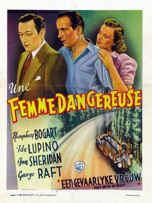 the movie poster: They Drive by Night (1940) ver5