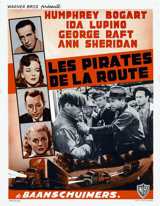 the movie poster: They Drive by Night (1940) ver8