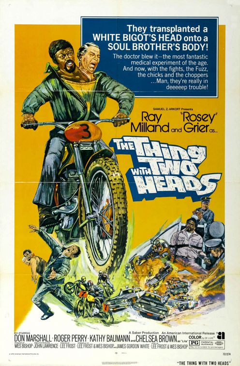 the movie poster: The Thing with Two Heads (1972)